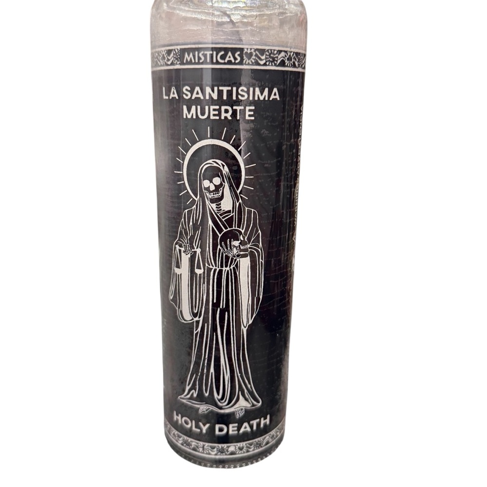 Black Holy death 7 days candle/ vela negra Santa muerte 7 días